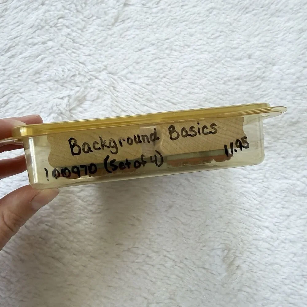 Stampin' Up! Rubber Stamp Set of 4 Beyond the Basics-Vintage 2000